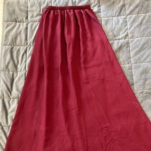 Womens Red Maxi Skirt Size Small
